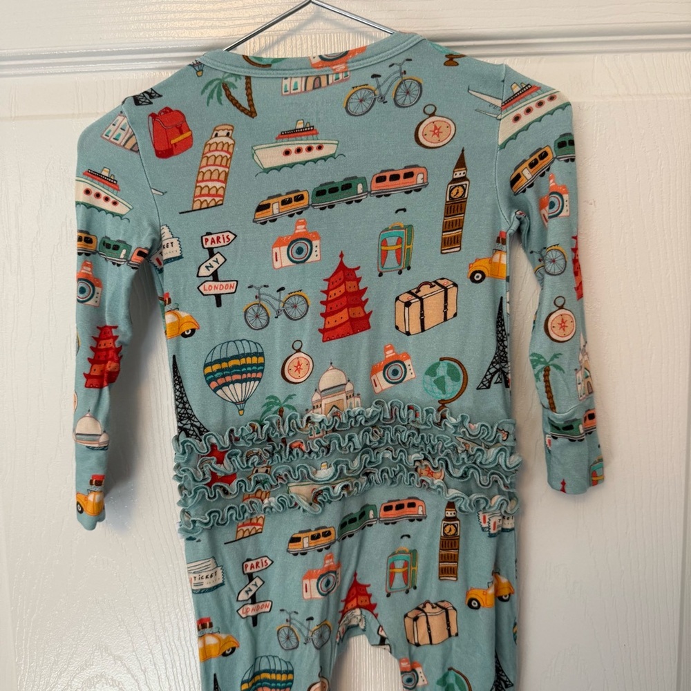 Posh Peanut Around the World Zippered One Piece - Picture 5 of 5